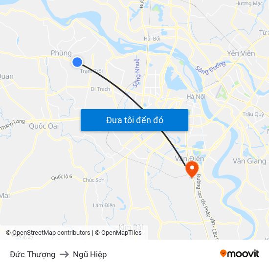 Đức Thượng to Ngũ Hiệp map