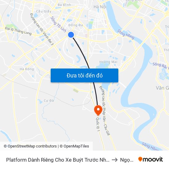 Platform Dành Riêng Cho Xe Buýt Trước Nhà 604 Trường Chinh to Ngọc Hồi map