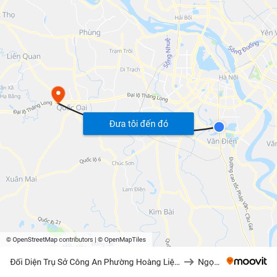 Đối Diện Trụ Sở Công An Phường Hoàng Liệt- 1277 Giải Phóng to Ngọc Mỹ map