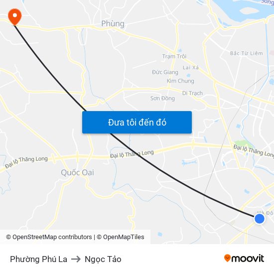 Phường Phú La to Ngọc Tảo map