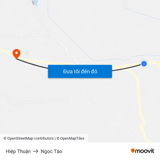 Hiệp Thuận to Ngọc Tảo map