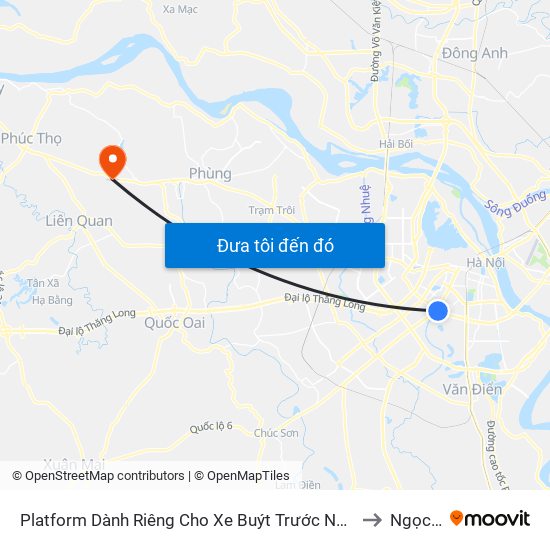 Platform Dành Riêng Cho Xe Buýt Trước Nhà 604 Trường Chinh to Ngọc Tảo map
