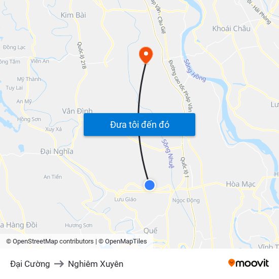 Đại Cường to Nghiêm Xuyên map