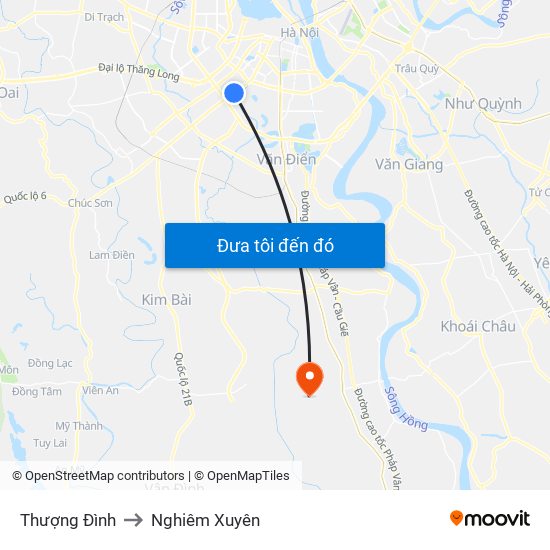 Thượng Đình to Nghiêm Xuyên map