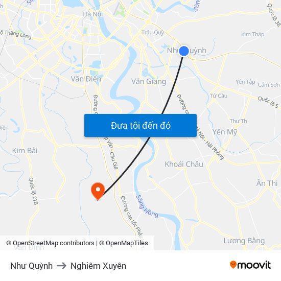 Như Quỳnh to Nghiêm Xuyên map