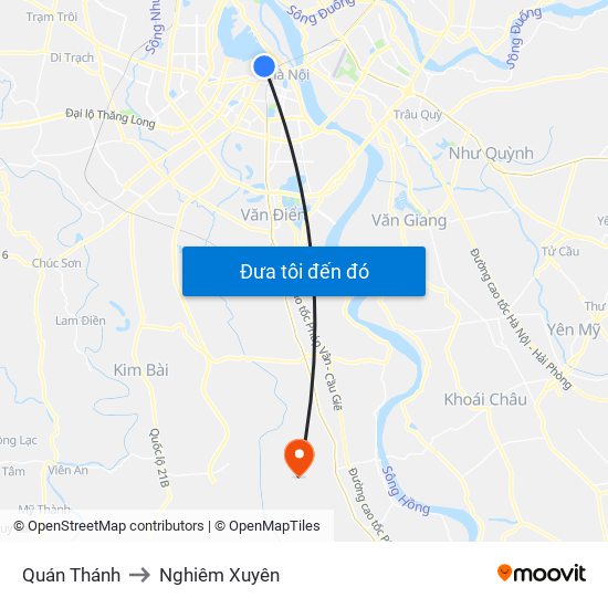 Quán Thánh to Nghiêm Xuyên map