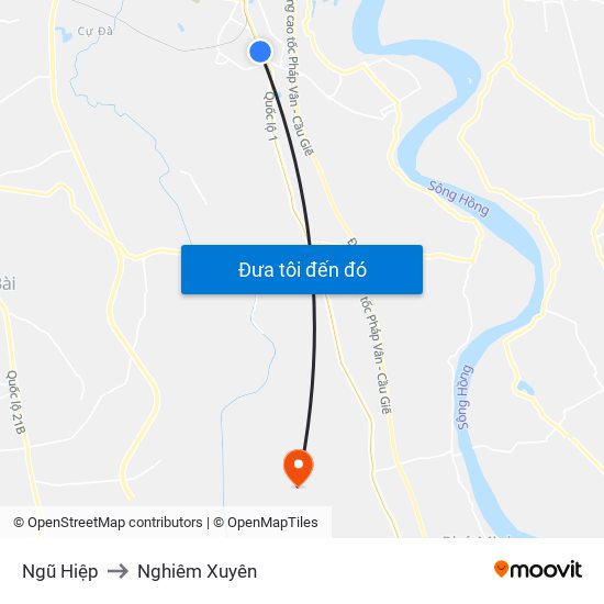 Ngũ Hiệp to Nghiêm Xuyên map