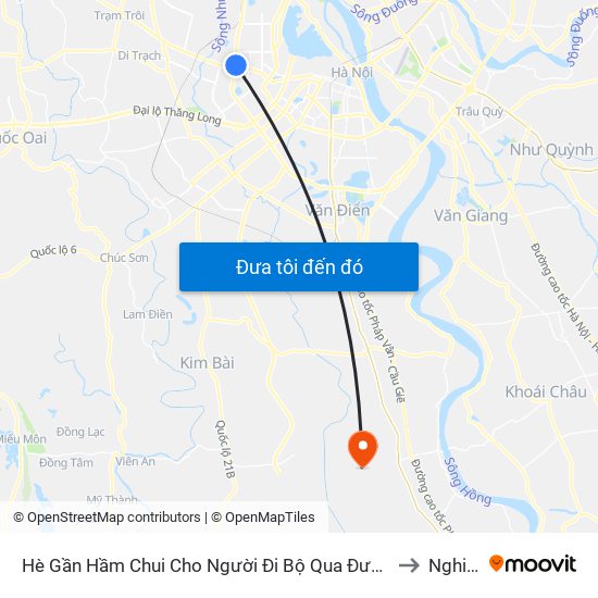 2b Phạm Văn Đồng to Nghiêm Xuyên map