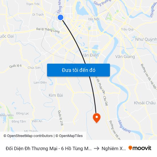 Đối Diện Đh Thương Mại - 6 Hồ Tùng Mậu (Cột Sau) to Nghiêm Xuyên map