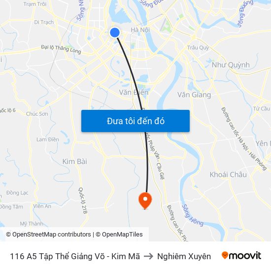 116 A5 Tập Thể Giảng Võ - Kim Mã to Nghiêm Xuyên map