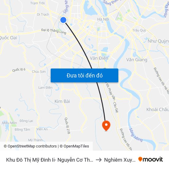 Khu Đô Thị Mỹ Đình Ii- Nguyễn Cơ Thạch to Nghiêm Xuyên map