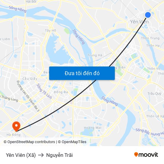 Yên Viên (Xã) to Nguyễn Trãi map