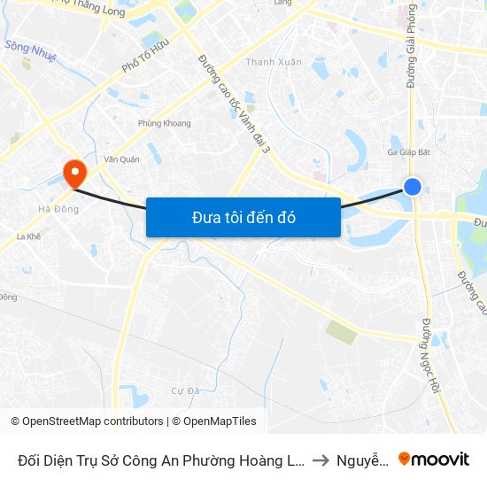 Đối Diện Trụ Sở Công An Phường Hoàng Liệt- 1277 Giải Phóng to Nguyễn Trãi map