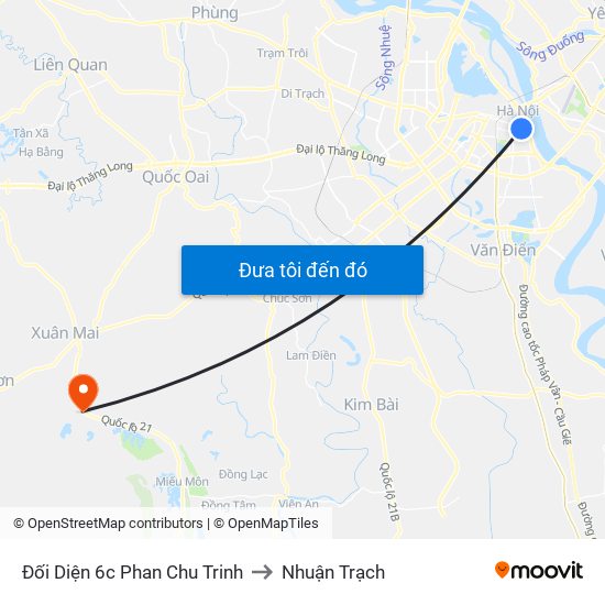 Đối Diện 6c Phan Chu Trinh to Nhuận Trạch map