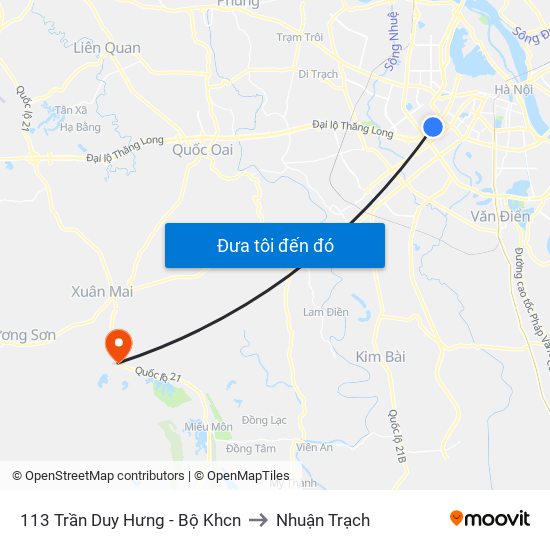 113 Trần Duy Hưng - Bộ Khcn to Nhuận Trạch map