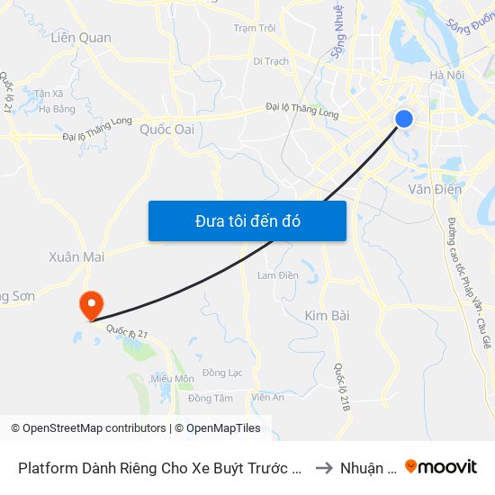 Platform Dành Riêng Cho Xe Buýt Trước Nhà 604 Trường Chinh to Nhuận Trạch map