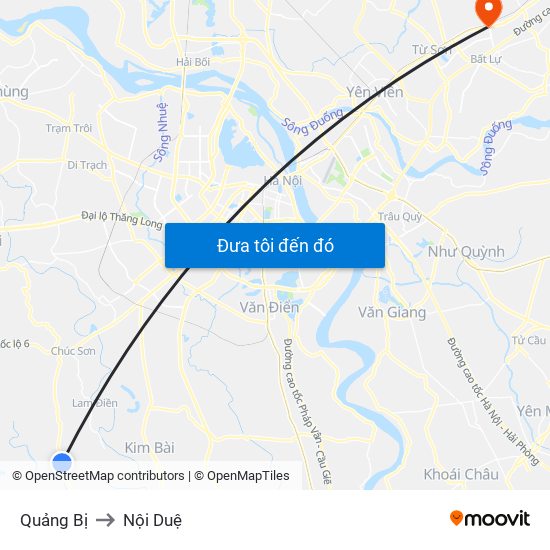 Quảng Bị to Nội Duệ map