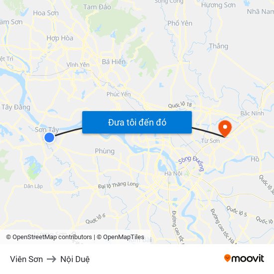 Viên Sơn to Nội Duệ map