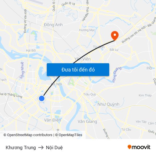 Khương Trung to Nội Duệ map