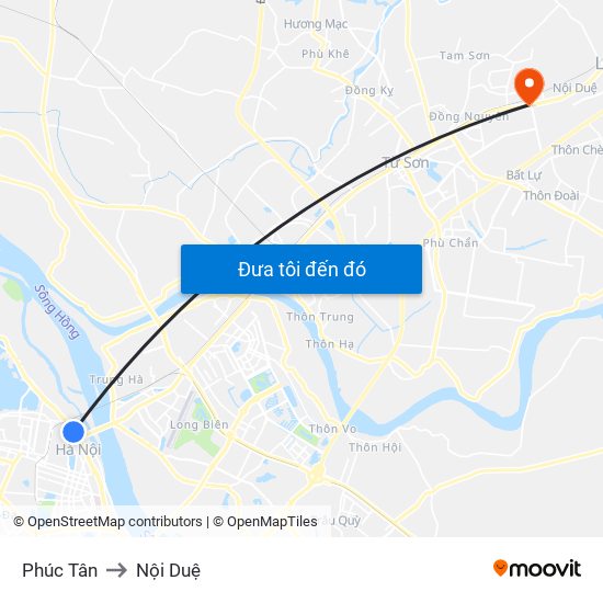 Phúc Tân to Nội Duệ map