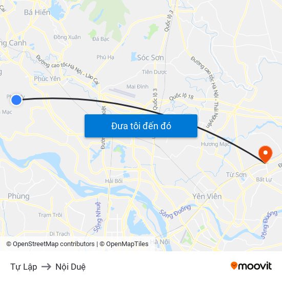 Tự Lập to Nội Duệ map