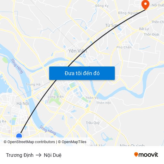 Trương Định to Nội Duệ map