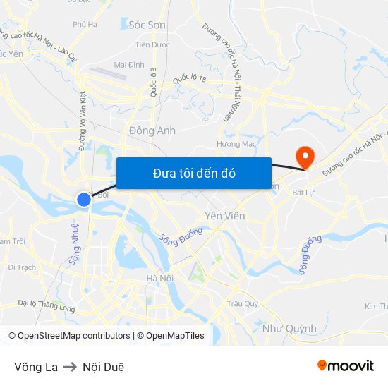 Võng La to Nội Duệ map
