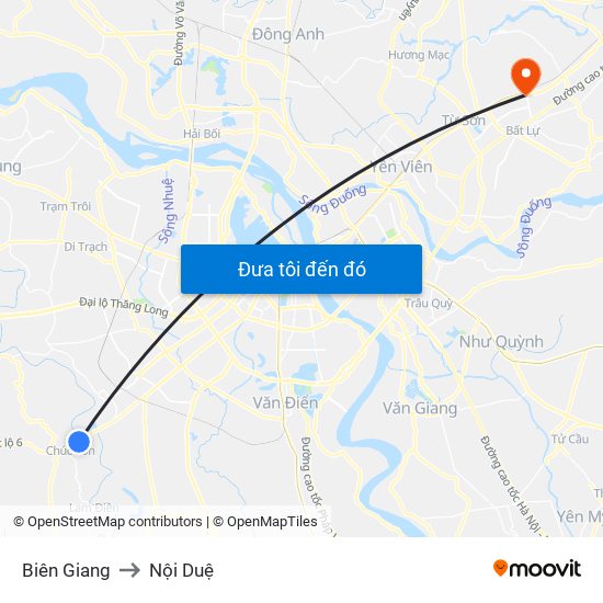 Biên Giang to Nội Duệ map