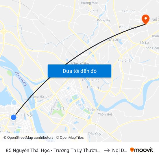 85 Nguyễn Thái Học - Trường Th Lý Thường Kiệt to Nội Duệ map