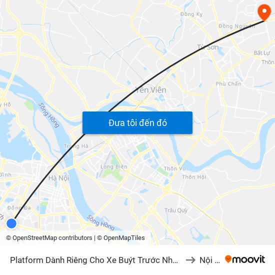Platform Dành Riêng Cho Xe Buýt Trước Nhà 604 Trường Chinh to Nội Duệ map