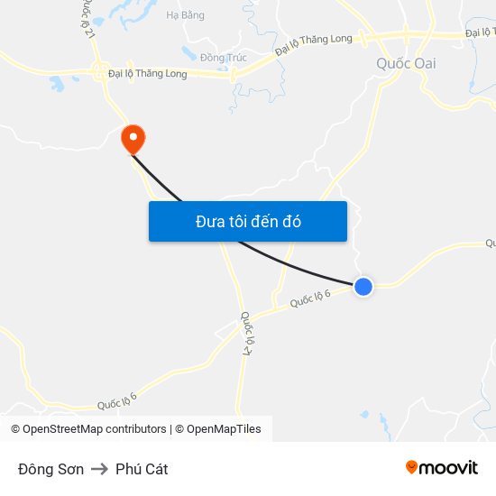 Đông Sơn to Phú Cát map