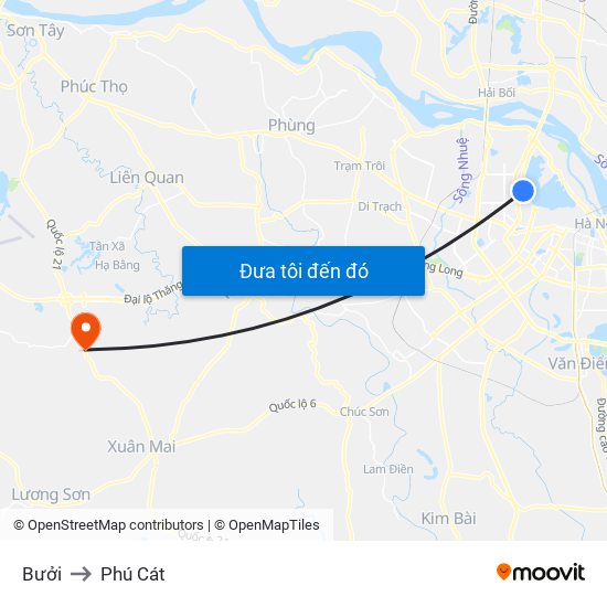 Bưởi to Phú Cát map