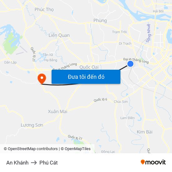 An Khánh to Phú Cát map