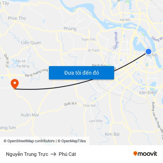 Nguyễn Trung Trực to Phú Cát map