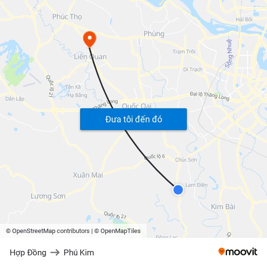 Hợp Đồng to Phú Kim map
