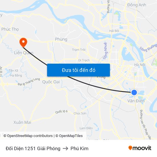 Đối Diện 1251 Giải Phóng to Phú Kim map