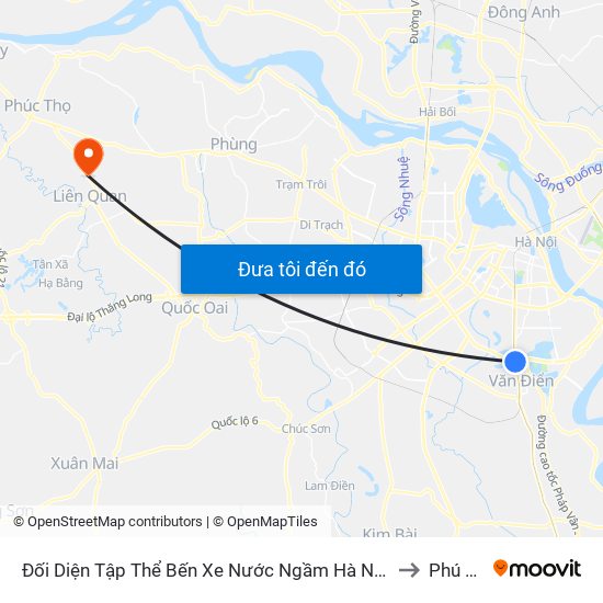 Đối Diện Tập Thể Bến Xe Nước Ngầm Hà Nội - Ngọc Hồi to Phú Kim map