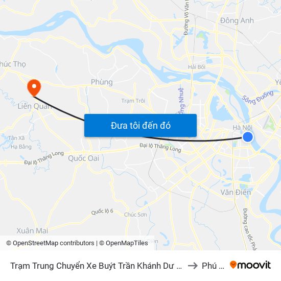 Trạm Trung Chuyển Xe Buýt Trần Khánh Dư (Khu Đón Khách) to Phú Kim map