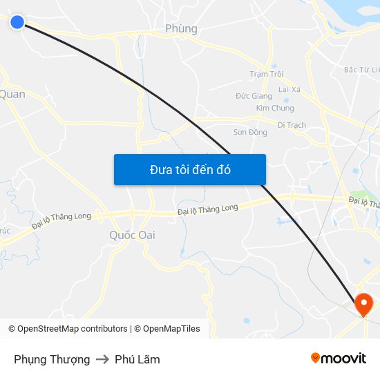 Phụng Thượng to Phú Lãm map