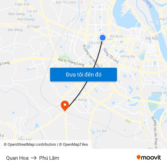Quan Hoa to Phú Lãm map