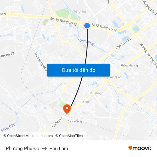 Phường Phú Đô to Phú Lãm map