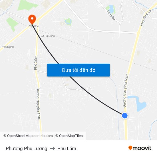 Phường Phú Lương to Phú Lãm map