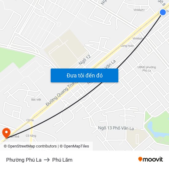 Phường Phú La to Phú Lãm map