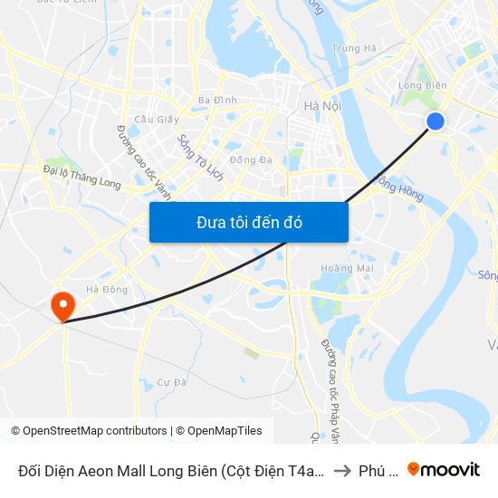 Đối Diện Aeon Mall Long Biên (Cột Điện T4a/2a-B Đường Cổ Linh) to Phú Lãm map