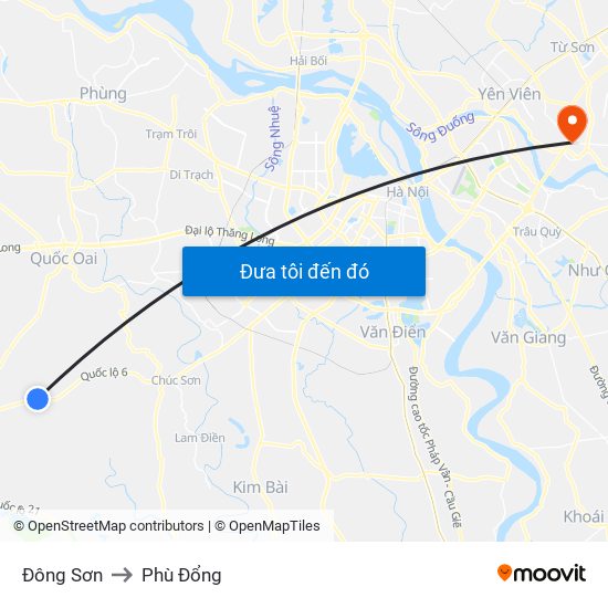 Đông Sơn to Phù Đổng map