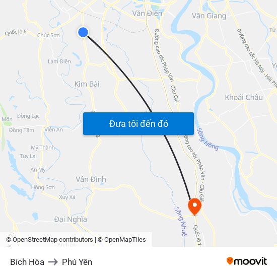 Bích Hòa to Phú Yên map