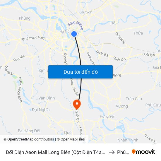 Đối Diện Aeon Mall Long Biên (Cột Điện T4a/2a-B Đường Cổ Linh) to Phú Yên map