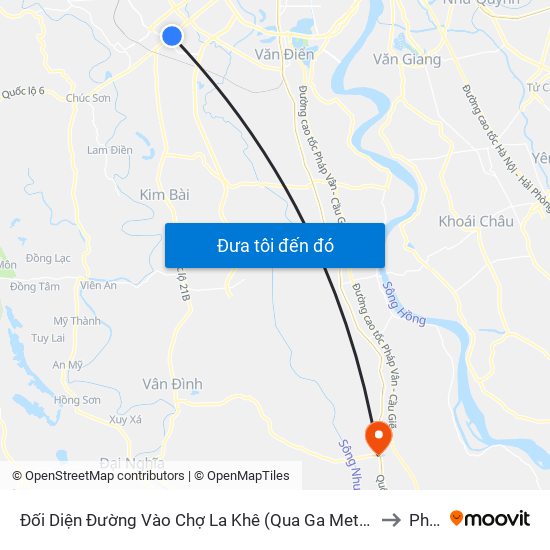 Đối Diện Đường Vào Chợ La Khê (Qua Ga Metro La Khê) - 405 Quang Trung (Hà Đông) to Phú Yên map