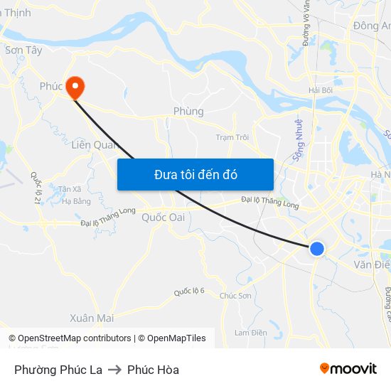 Phường Phúc La to Phúc Hòa map