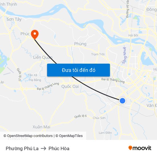 Phường Phú La to Phúc Hòa map